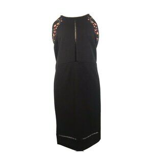 New Hailey Lyn Embroidered Black Dress Size XL